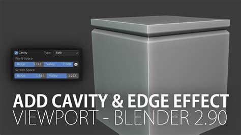 Blender Cavity shading example
