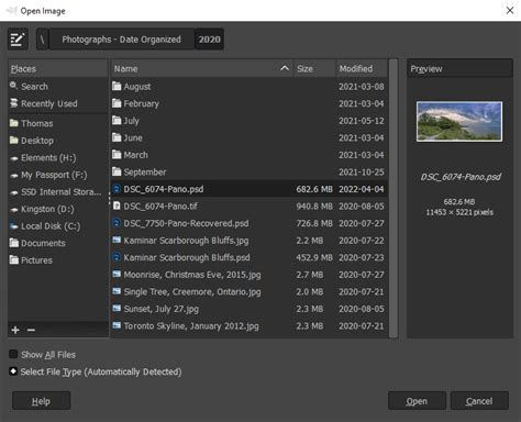 Screenshot of GIMP interface with a PSD file open, showing layers