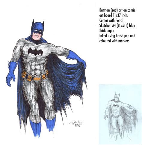 Artist sketching with blue pencil on comic art board