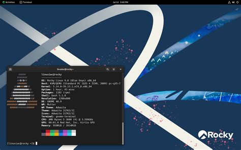 Rocky Linux desktop