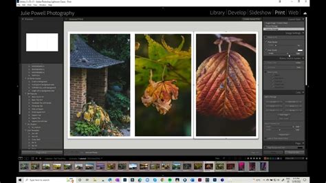 Lightroom Print Module Template Browser