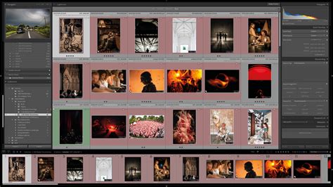Lightroom Filmstrip with All Photos Selected