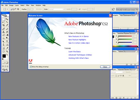 Screenshot of Adobe Photoshop CS2 interface