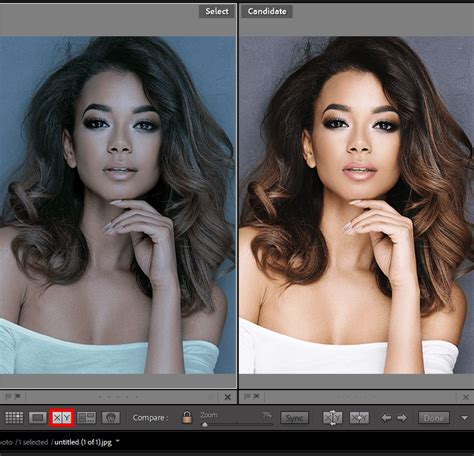 Before and after comparison of an image edited with the Bubble Tea preset in Lightroom