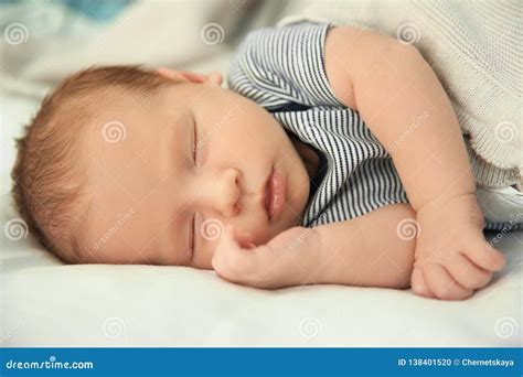 Newborn baby sleeping peacefully