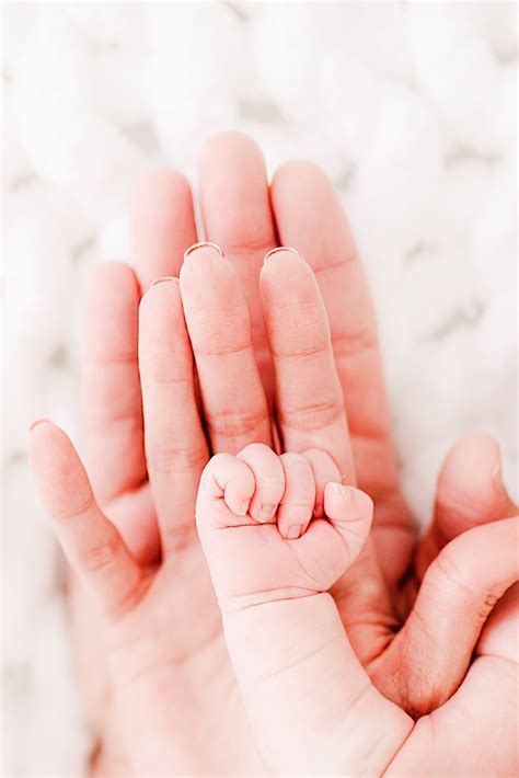Newborn baby's tiny hands