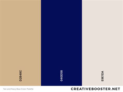 Color palette featuring copper, taupe, navy blue, cream, and turquoise
