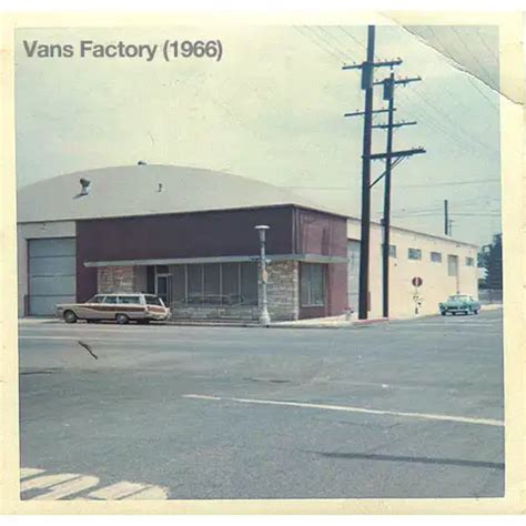 Vans shoe factory in Anaheim, California in the 1960s