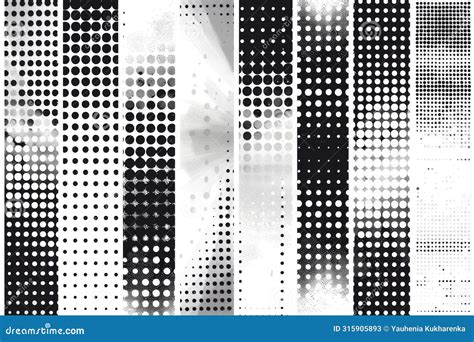Diagram illustrating how halftone dots of varying sizes create the illusion of different shades of gray