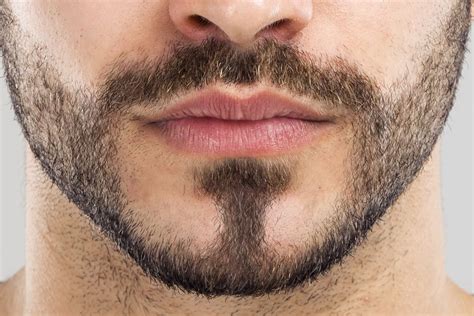 Example of realistic facial hair created with brushes