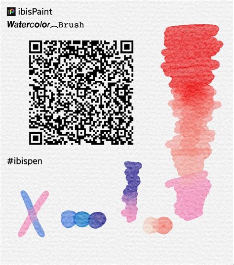 ibisPaint color brush pattern example