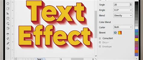 CorelDRAW text effects showcase