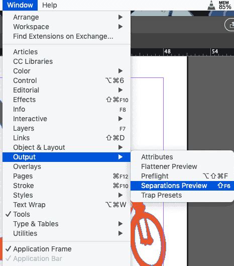 InDesign Separations Preview Panel