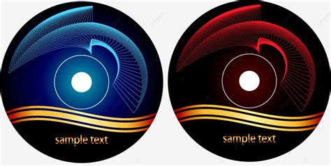 DVD disc label design