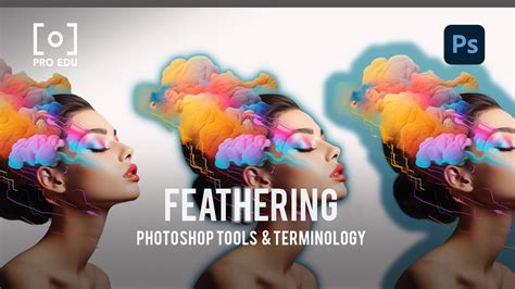 Photoshop feathering effect visualization
