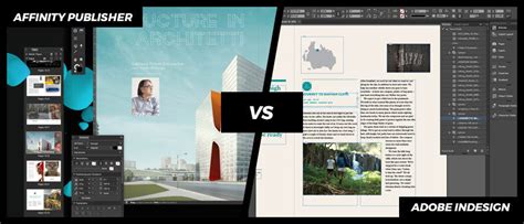 Comparison infographic of Affinity Publisher and Adobe InDesign features