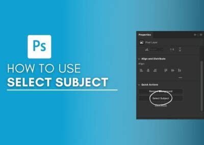 Photoshop Select Subject command