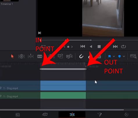 An editor meticulously marking in and out points on a video timeline