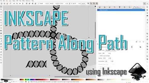 Inkscape Pattern Along Path example: tree trunk