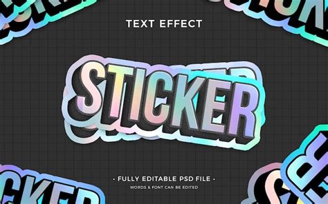 CorelDRAW sticker text effect example