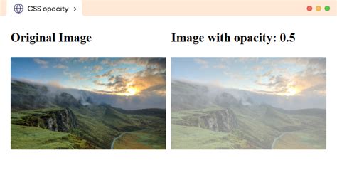 Example of a watermark with reduced opacity on a photograph