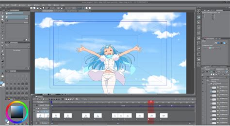 Clip Studio Paint animation timeline setup
