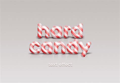 Candy cane text effect in Photoshop