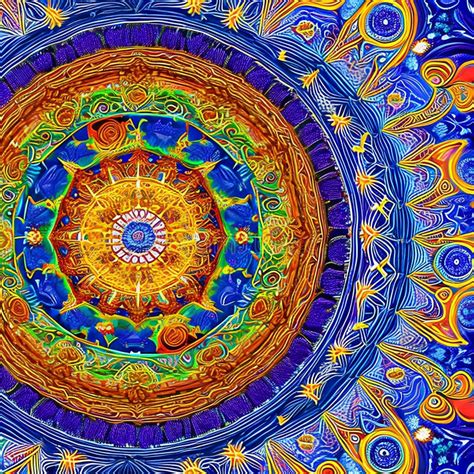 Intricate mandala illustration created in Procreate