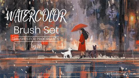 Example of Procreate artwork showing blended watercolor and gouache effects