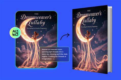 AI book cover generator interface