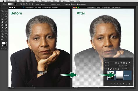 Example of a Layer Mask hiding parts of an image
