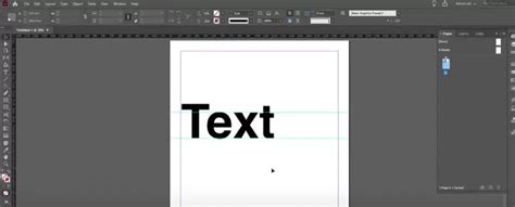 InDesign layout with Smart Guides visible