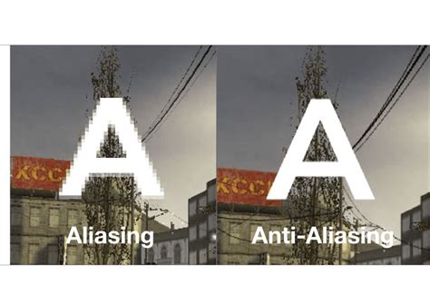 Anti-aliasing effect on an image selection