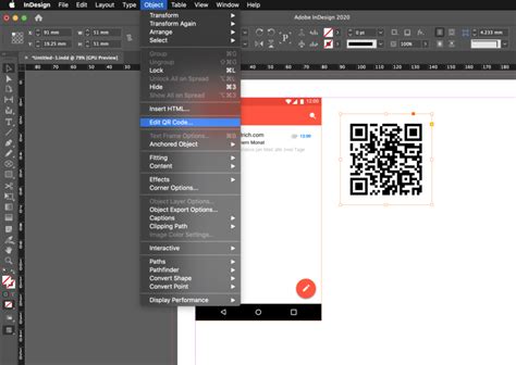 Screenshot showing the Adobe InDesign QR Code generation dialog box with the Content tab selected