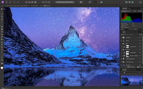 Screenshot of Affinity Studio interface