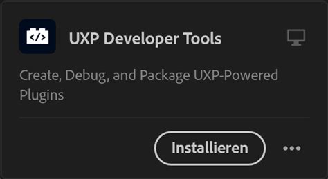 UXP Developer Tools interface showing connected applications