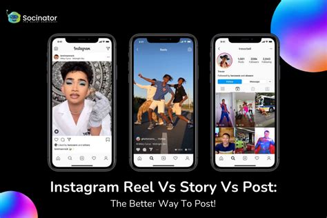 Instagram post, story, and reel examples