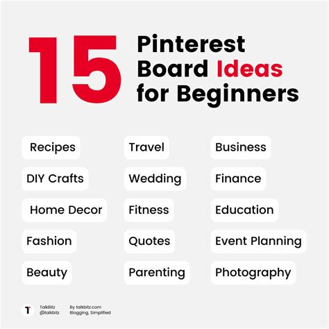 Pinterest board showcasing various pin sizes