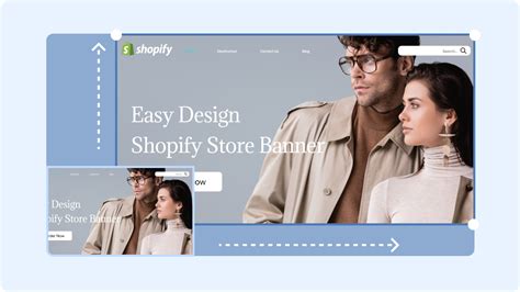 Example of a well-designed Shopify store banner