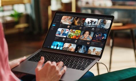 A person looking at their personalized streaming data on a laptop