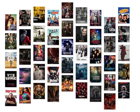 A collage of popular Netflix show posters