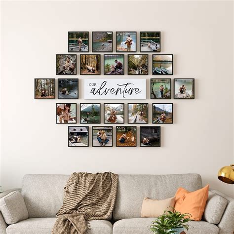 Example of a balanced collage wall