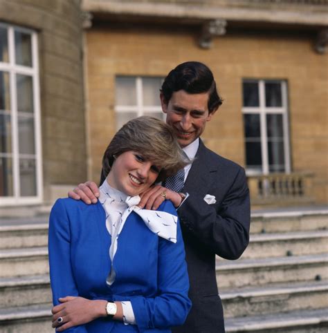 Princess Diana's engagement photo with bangs