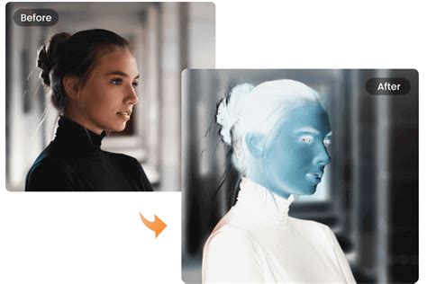 Example of a selectively color-inverted image