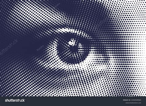 Illustration of how the human eye perceives halftone dots to create continuous tone
