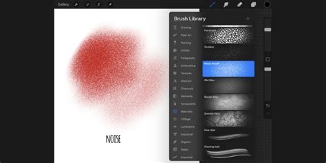Procreate layer with duplicated and rotated noise for rain texture