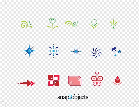 Various icons and design elements with transparent backgrounds, ready for overlay