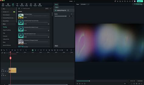 Screenshot of Filmora's Asset Center interface