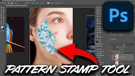 Photoshop Pattern Stamp Tool in action