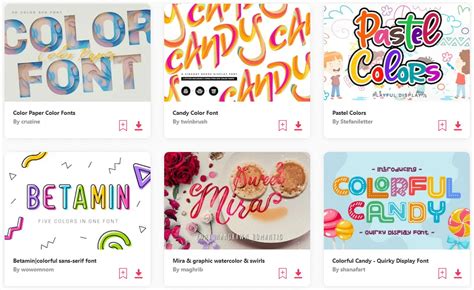 Example of text added to an image with various font styles and colors